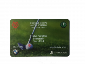 Mitgliedskarte_Golf Club Murtal