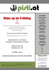 Ausschreibung Wake up im Frühling