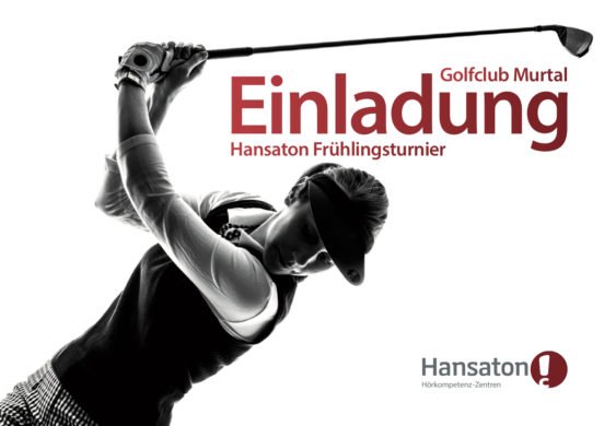 Ausschreibung Hansaton Golfturnier 2018