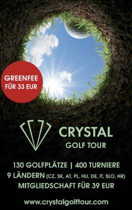 Crystal Golf Tour Pin