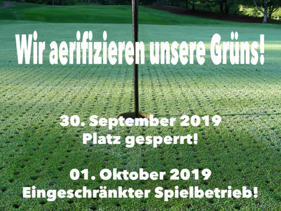 Grün aerifzieren 2019