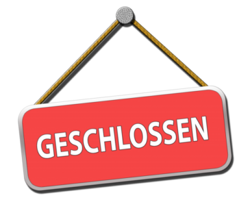 Schild geschlossen