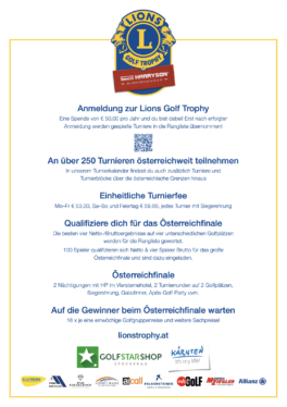 Ausschreibung Lions_Golf_Trophy_Poster_A4