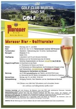 Ausschreibung Murauer Bier Turnier 2023