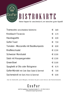 EssPar Bistrokarte 2023-01