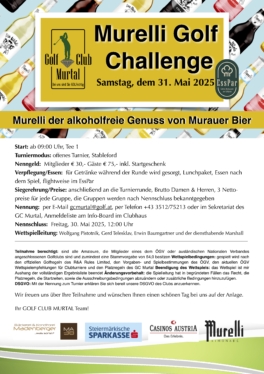 Ausschreibung Murelli Golf Challenge 2025