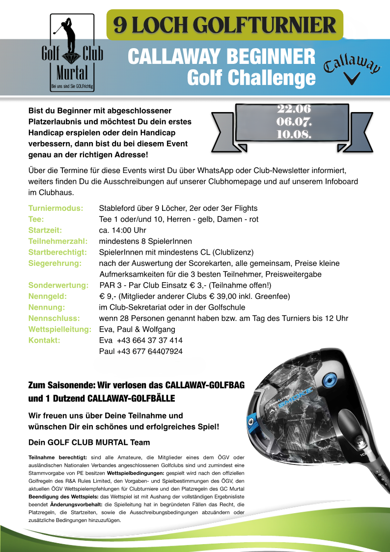 Ausschreibung Callaway Beginner Golf Challenge 202401 Page 01 Snapshot fertig