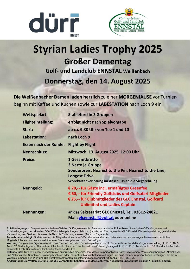 Styrian Ladies Trophy 2025 Großer Damentag