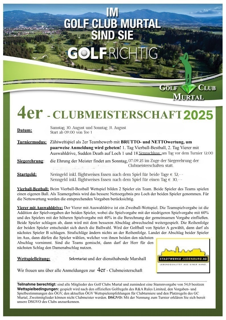 Ausschreibung 4er CM 25Neu